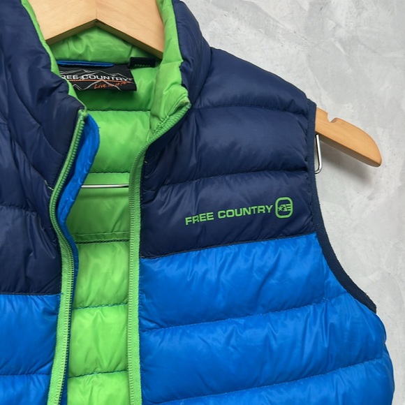 Free Country Boys Power Zipper Down Feather down Vest, Size L(10/12) - Picture 2 of 6